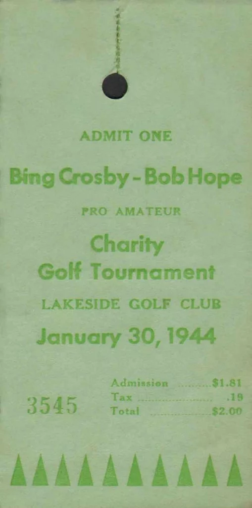 Bing Crosby charity golf 1944