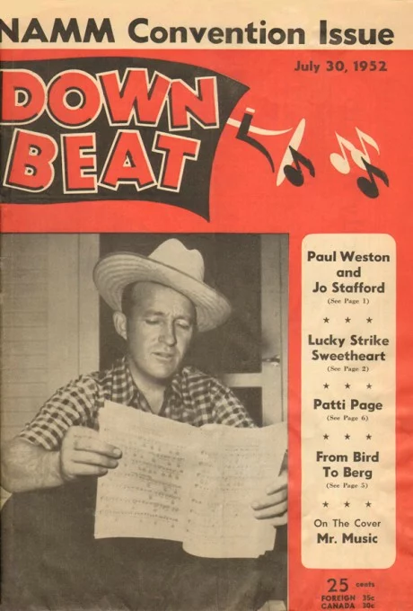 Bing Crosby Downbeat Magazine Cover