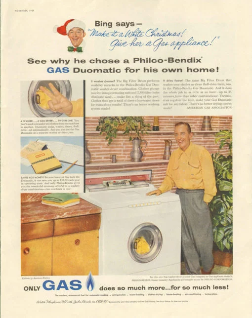 Bing Crosby gas dryer
