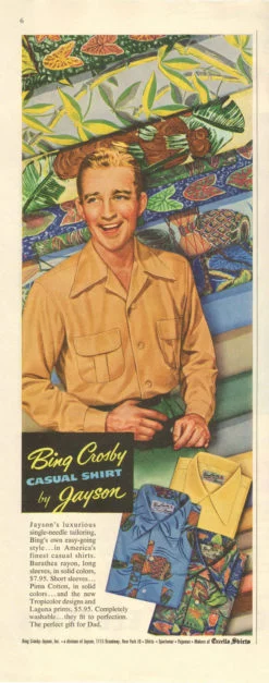 Bing Crosby jayson shirts