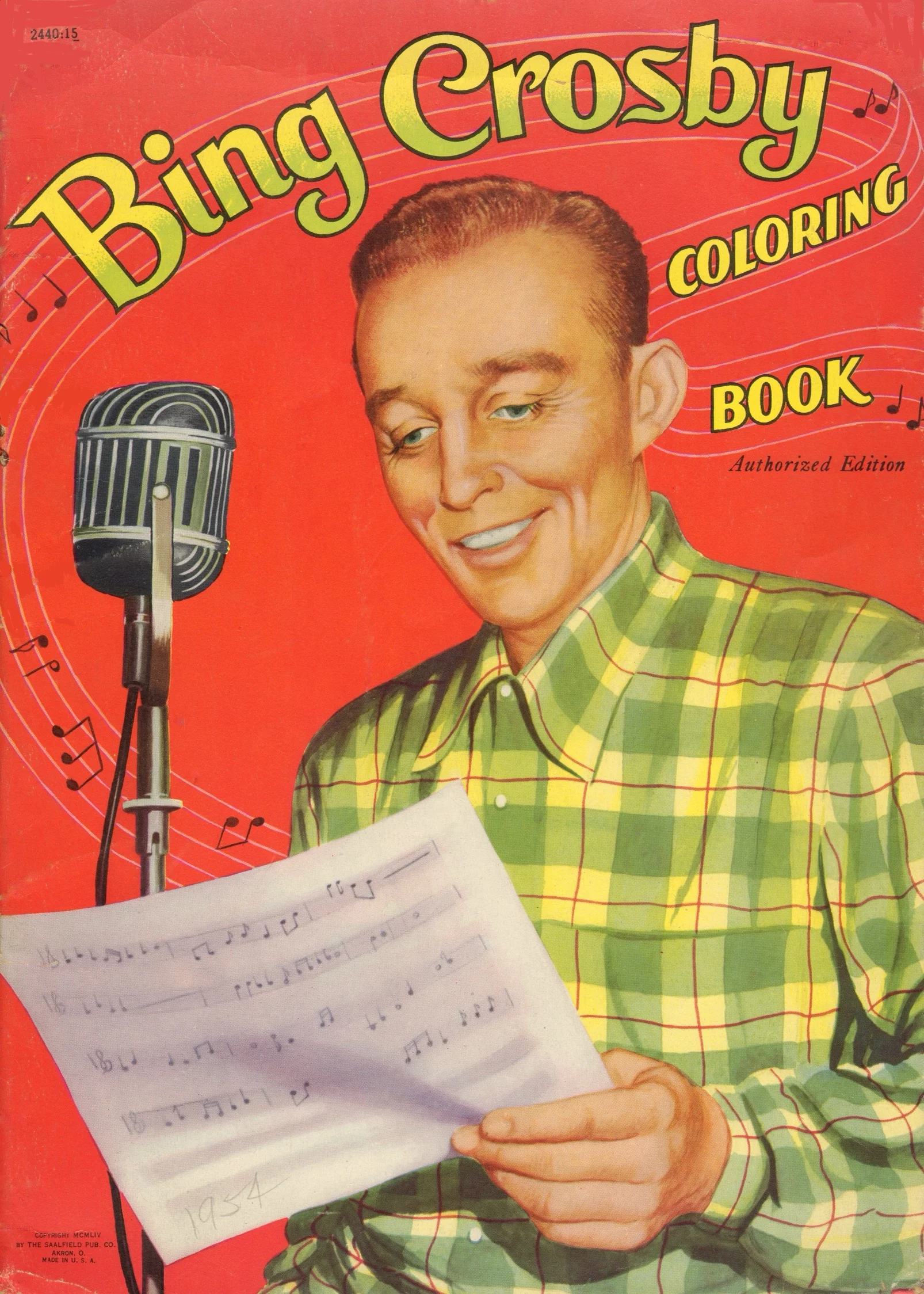 Bing Crosby Coloring Book