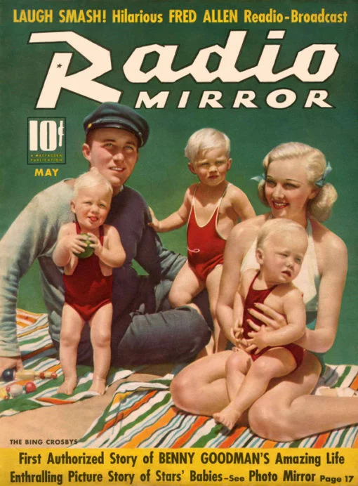 Bing Crosby Radio Mirror Cover