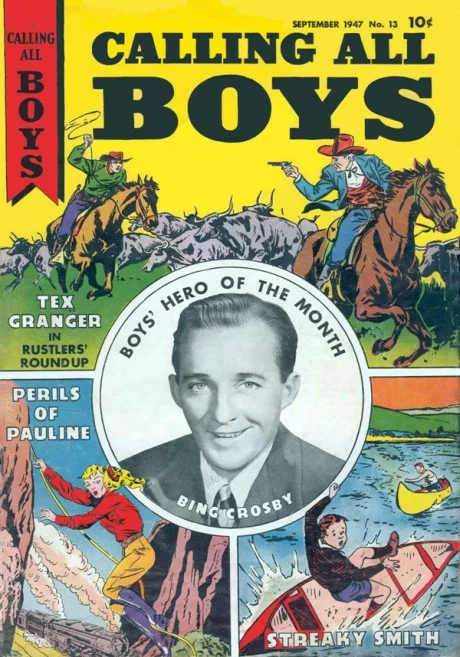 Bing Crosby Calling All Boys Magazine Cover